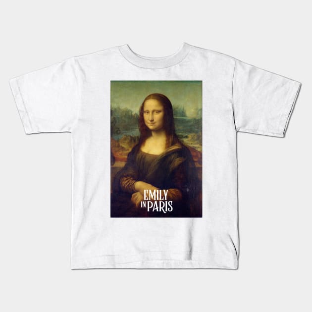 Mona Lisa in High quality Kids T-Shirt by chillstudio